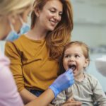 The American Dental Association recommends an exam and dental cleaning by the child's first birthday or as soon as a tooth emerges.